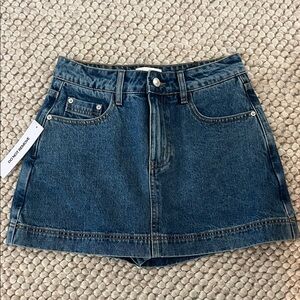 Princess Polly Dark Blue Denim Mini Skirt